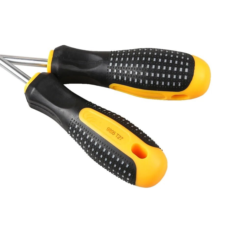 2 poignees noir jaune