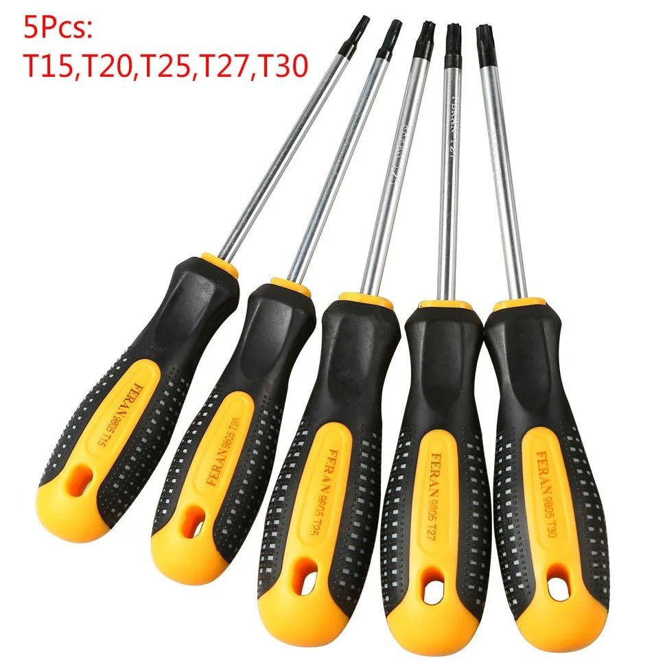 5 tournevis torx 5 grandeur