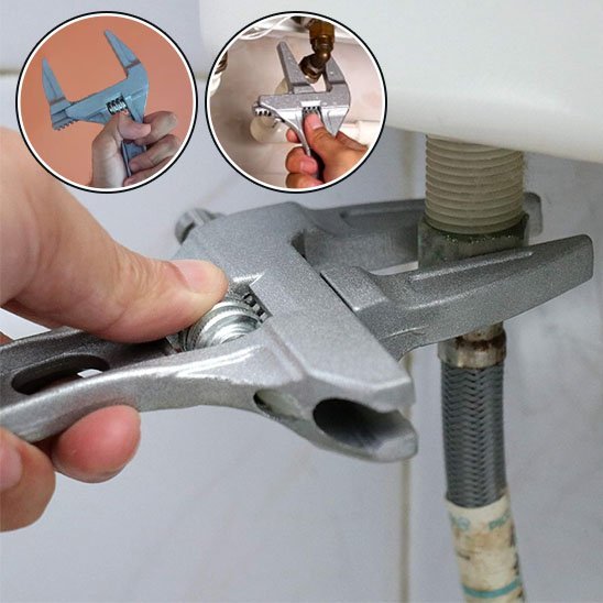 Pince universelle sur renvoie evier