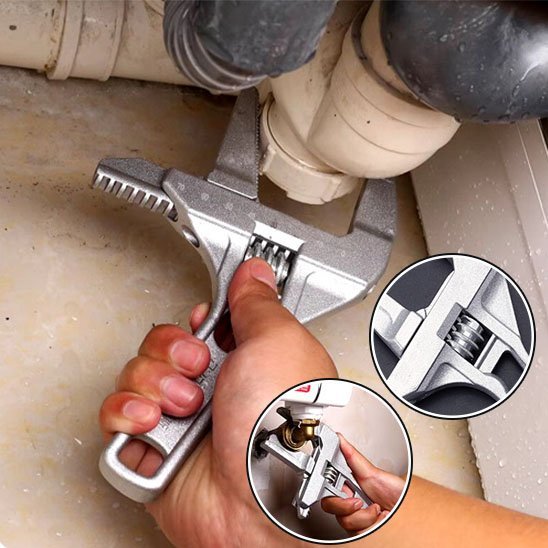 Pince universelle sur revoie evier