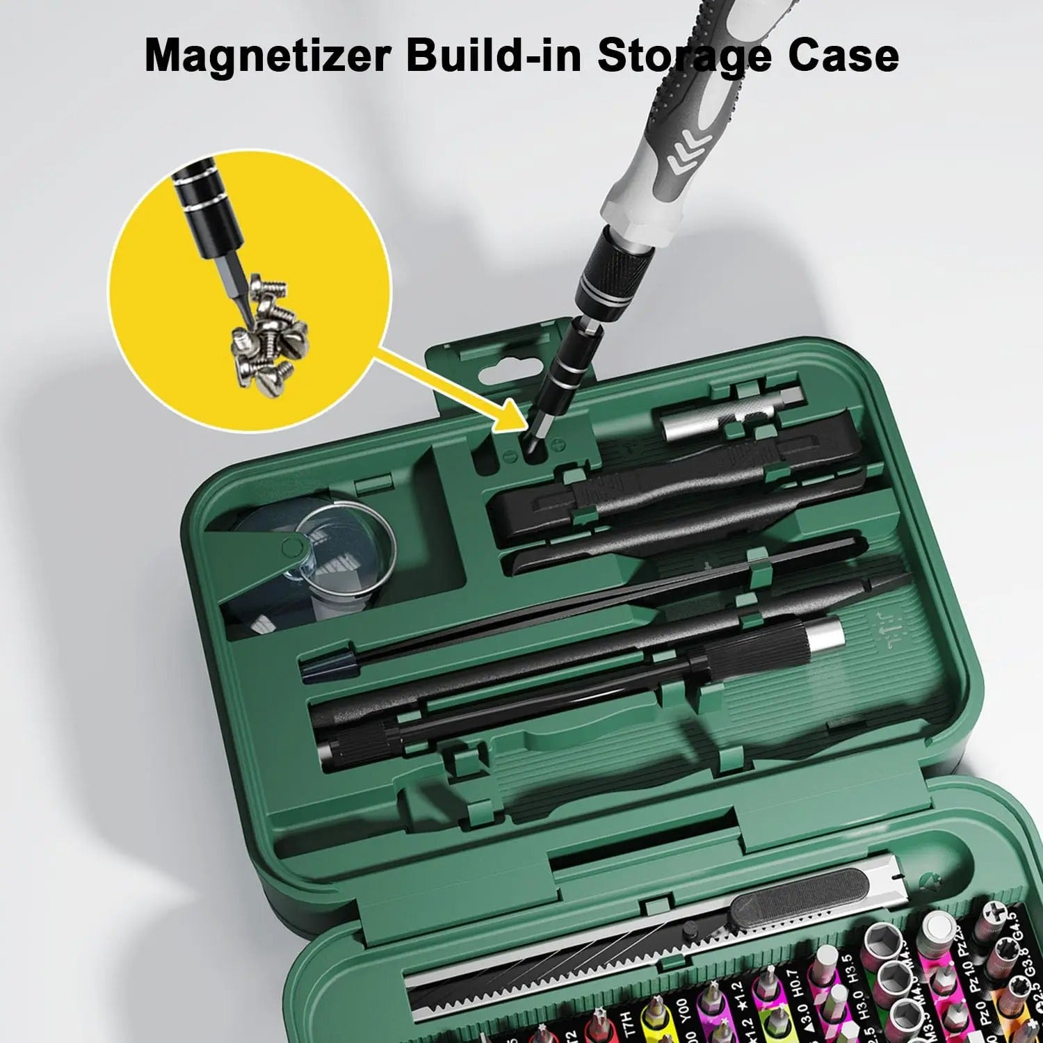 tournevis 115 en 1 bout magnetique